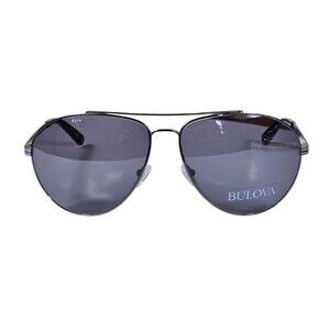 Bulova Kelowna mens Aviator Sunglasses Graphite 62-14 140. NWT